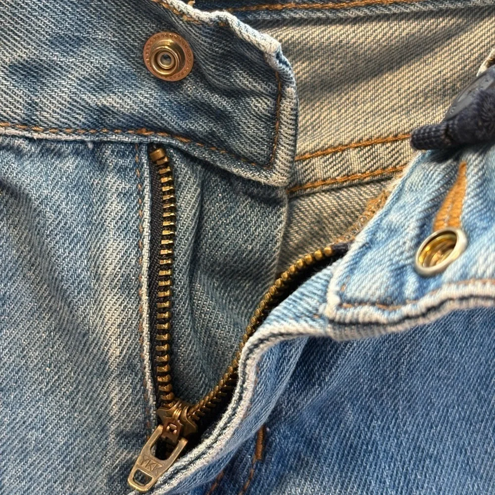 The Children’s Place Light Wash Denim Bootcut With Adjustable Waist Tabs- Size 7